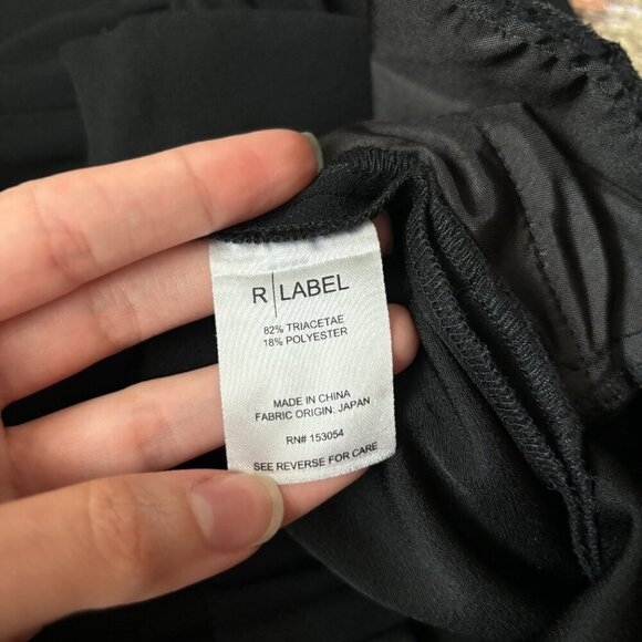 The Reset R Label Black Essential Pull On Stretch Waist Trouser Pants - Picture 8 of 9